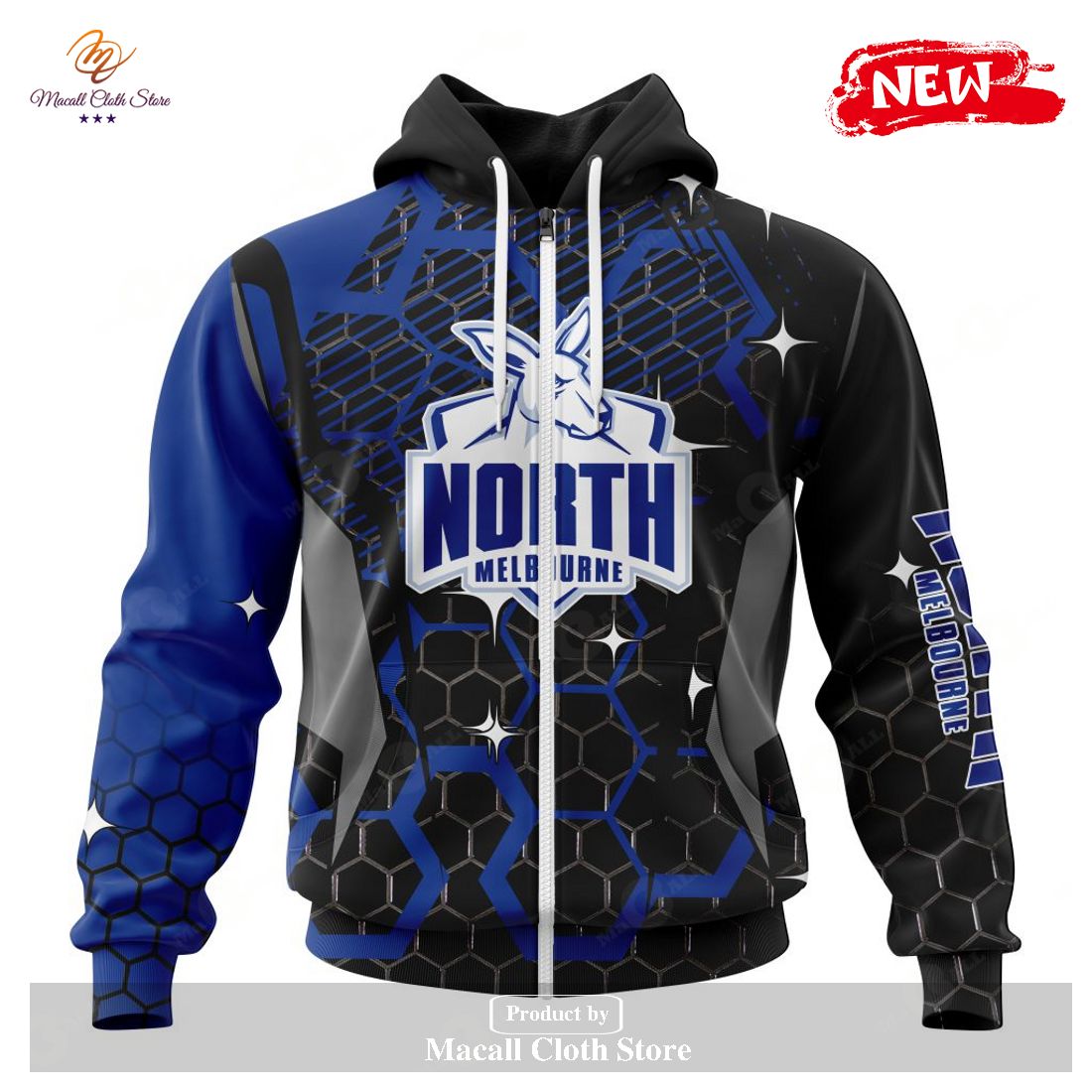 [NEW] Personalized AFL North Melbourne Football Club – Specialized Design With MotoCross Syle Hoodie Sweatshirt 3D