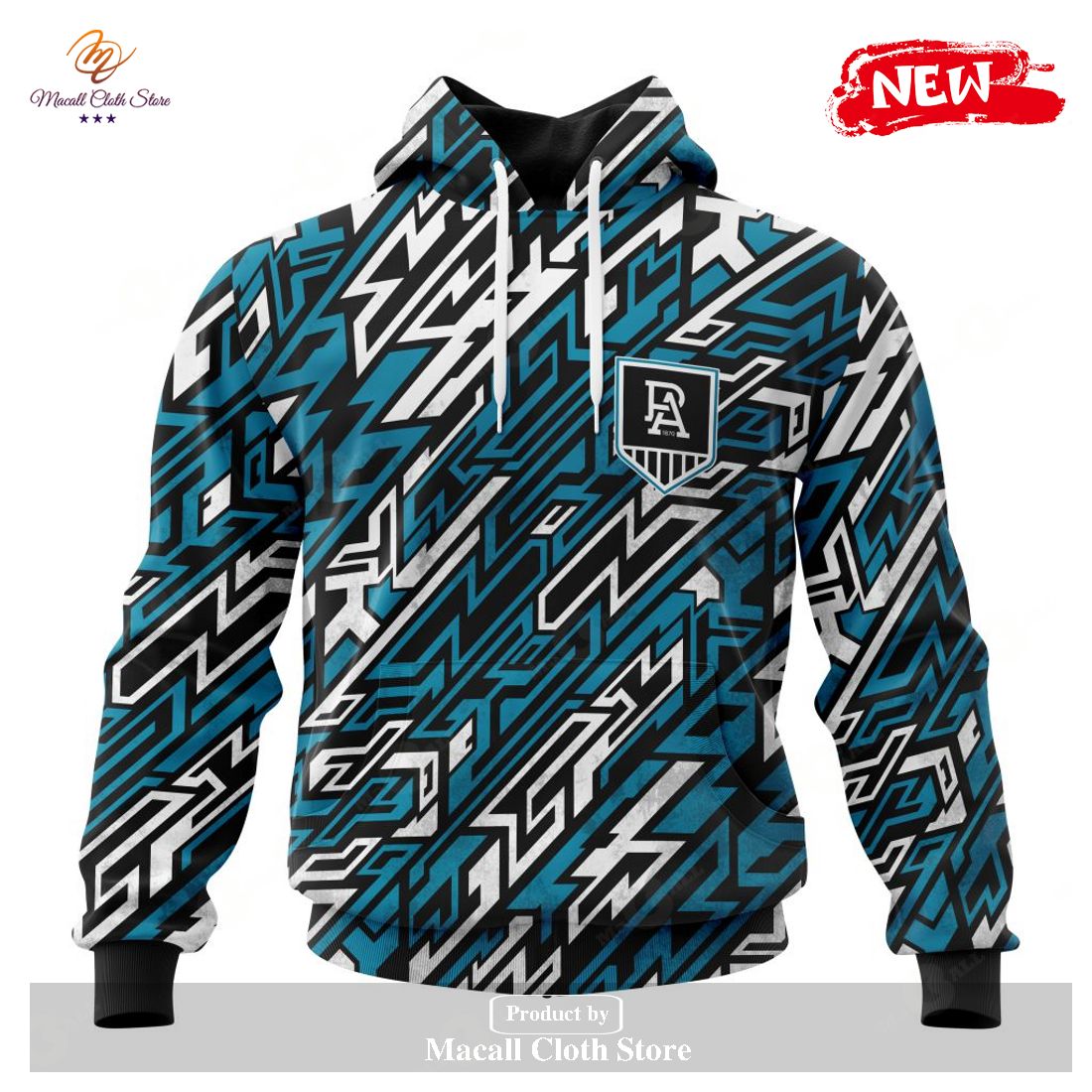 [NEW] Personalized AFL Port Adelaide – Specialized Design Wih Morden Art Style Hoodie Sweatshirt 3D