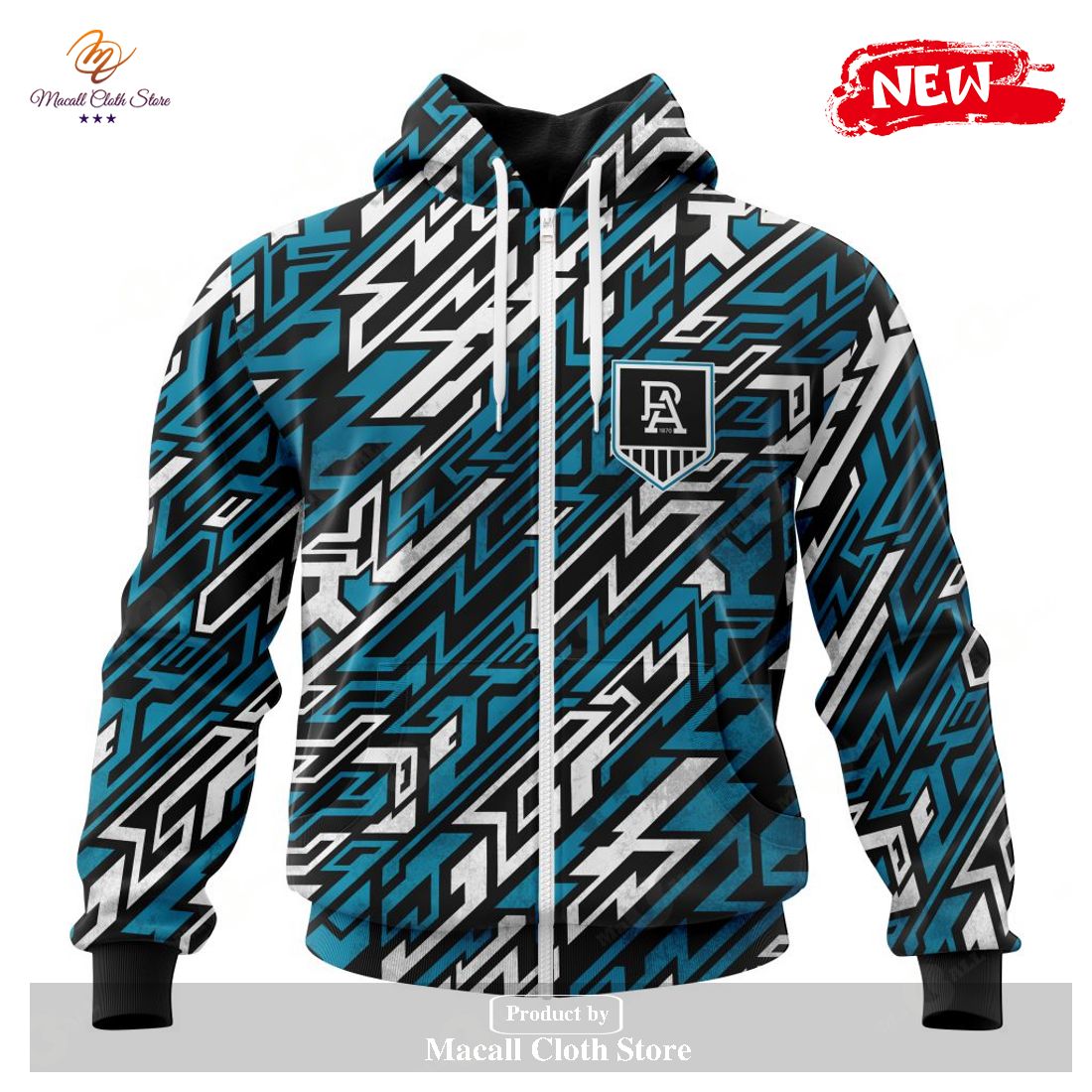 [NEW] Personalized AFL Port Adelaide – Specialized Design Wih Morden Art Style Hoodie Sweatshirt 3D