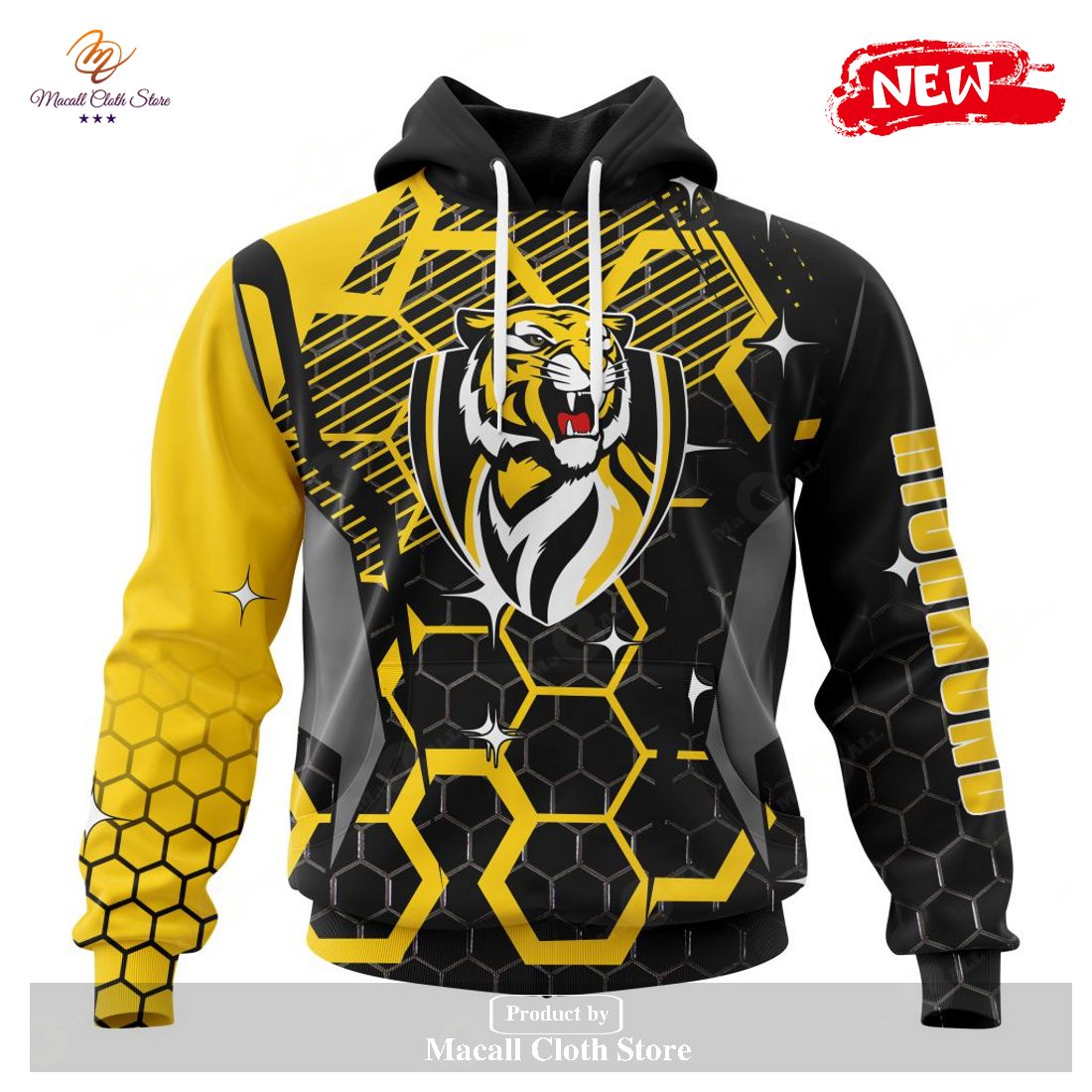 [NEW] Personalized AFL Richmond – Specialized Design With MotoCross Syle Hoodie Sweatshirt 3D