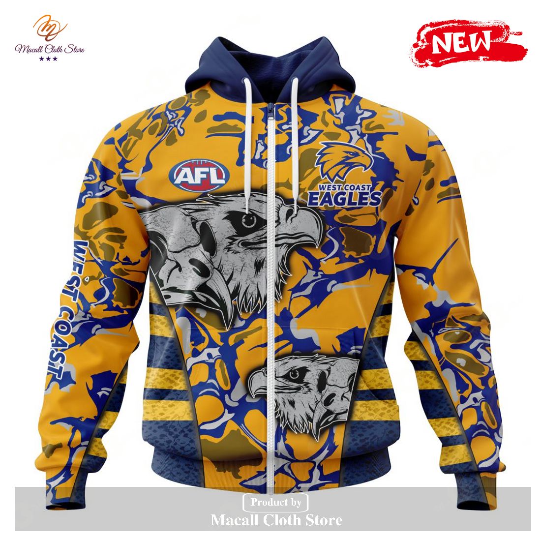 [NEW] Personalized AFL West Coast Eagles – Specialized Design Wih Morden Art Design Hoodie Sweatshirt 3D