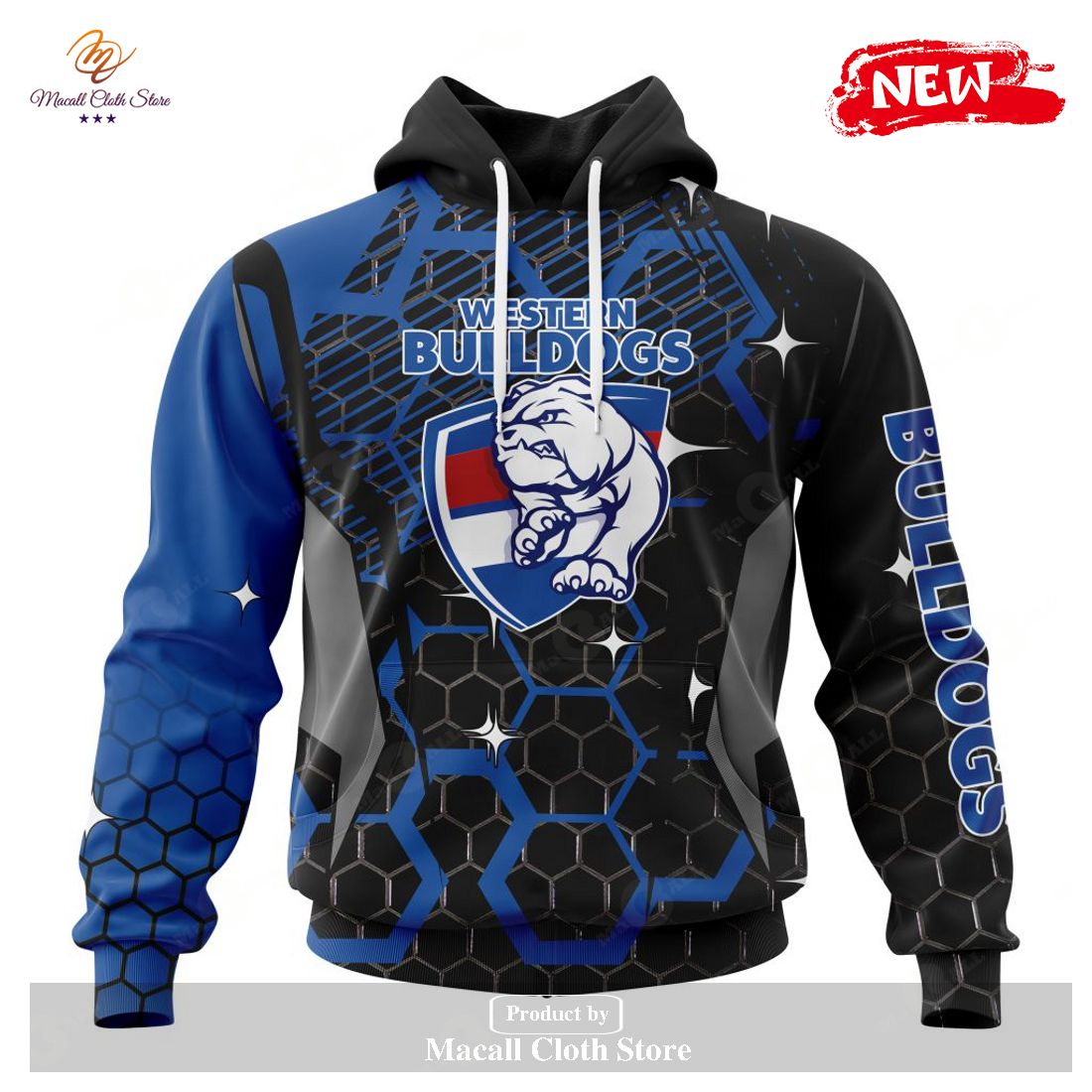 [NEW] Personalized AFL Western Bulldogs – Specialized Design With MotoCross Syle Hoodie Sweatshirt 3D