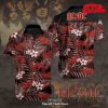 [NEW] ACDC Rock Music Red Flowers Design Hawaiian Shirt and Short