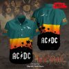 [NEW] ACDC Rock Music White Coconut Tree Design Hawaiian Shirt and Short
