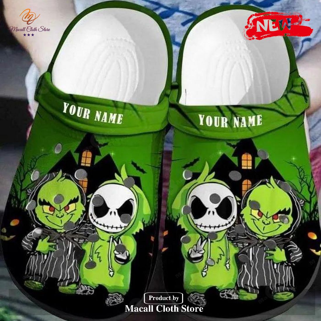 [NEW] Baby Grinch And Jack Skellington Christmas For Man and Women Crocs Clog Shoes