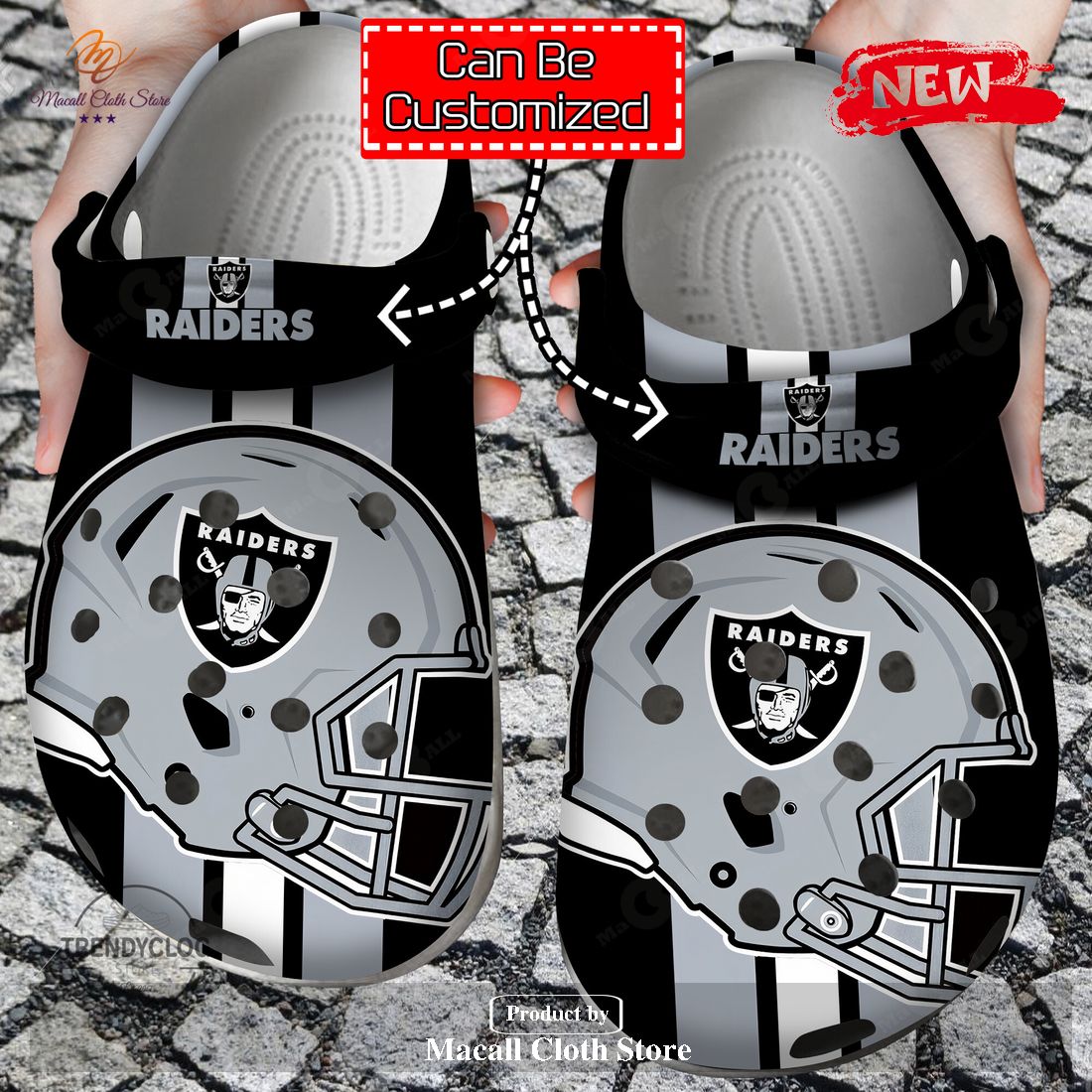 [NEW] Football LV Raiders Helmets For Man and Women Crocs Clog Shoes