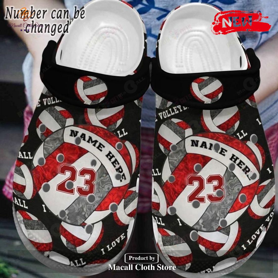 [NEW] Volleyball Classic I Love Volleyball For Man and Women Crocs Clog ...