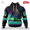 Personalized NHL Carolina Hurricanes Special Design With Northern Lights Hoodie Sweatshirt 3D