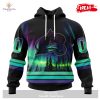 Personalized NHL Chicago Blackhawks Special Design With Northern Lights Hoodie Sweatshirt 3D