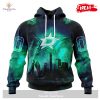 Personalized NHL Dallas Stars Special Design With Northern Lights Hoodie Sweatshirt 3D