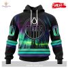 Personalized NHL Detroit Red Wings Special Design With Northern Lights Hoodie Sweatshirt 3D