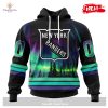 Personalized NHL New York Islanders Special Design With Northern Lights Hoodie Sweatshirt 3D