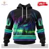 Personalized NHL Toronto Maple Leafs Special Design With Northern Lights Hoodie Sweatshirt 3D