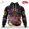Personalized NHL Vegas Golden Knights Special Design With Northern Lights Hoodie Sweatshirt 3D