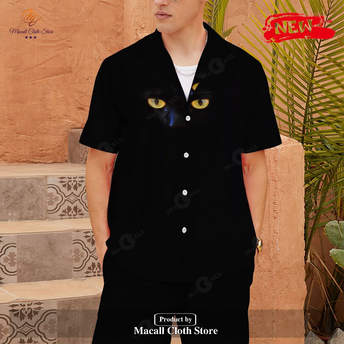 [NEW] Black Cat Foals Hot Casual Gifts for Black Cat Hawaiian Shirt and Short