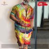 [NEW] Christmas Tree Revere Collar Shirt & Shorts Set Christmas Gifts for Santa Claus Hawaiian Shirt and Short