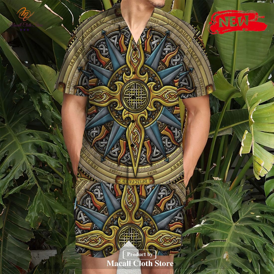 [NEW] Compass Sailing Travel Celtic Compass Gifts for Compass Hawaiian Shirt and Short