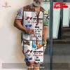 [NEW] Coral Short Sleeve Casual Shirt Coral Red Revere Collar Shirt & Shorts Set Best Gifts for Coral Hawaiian Shirt and Short