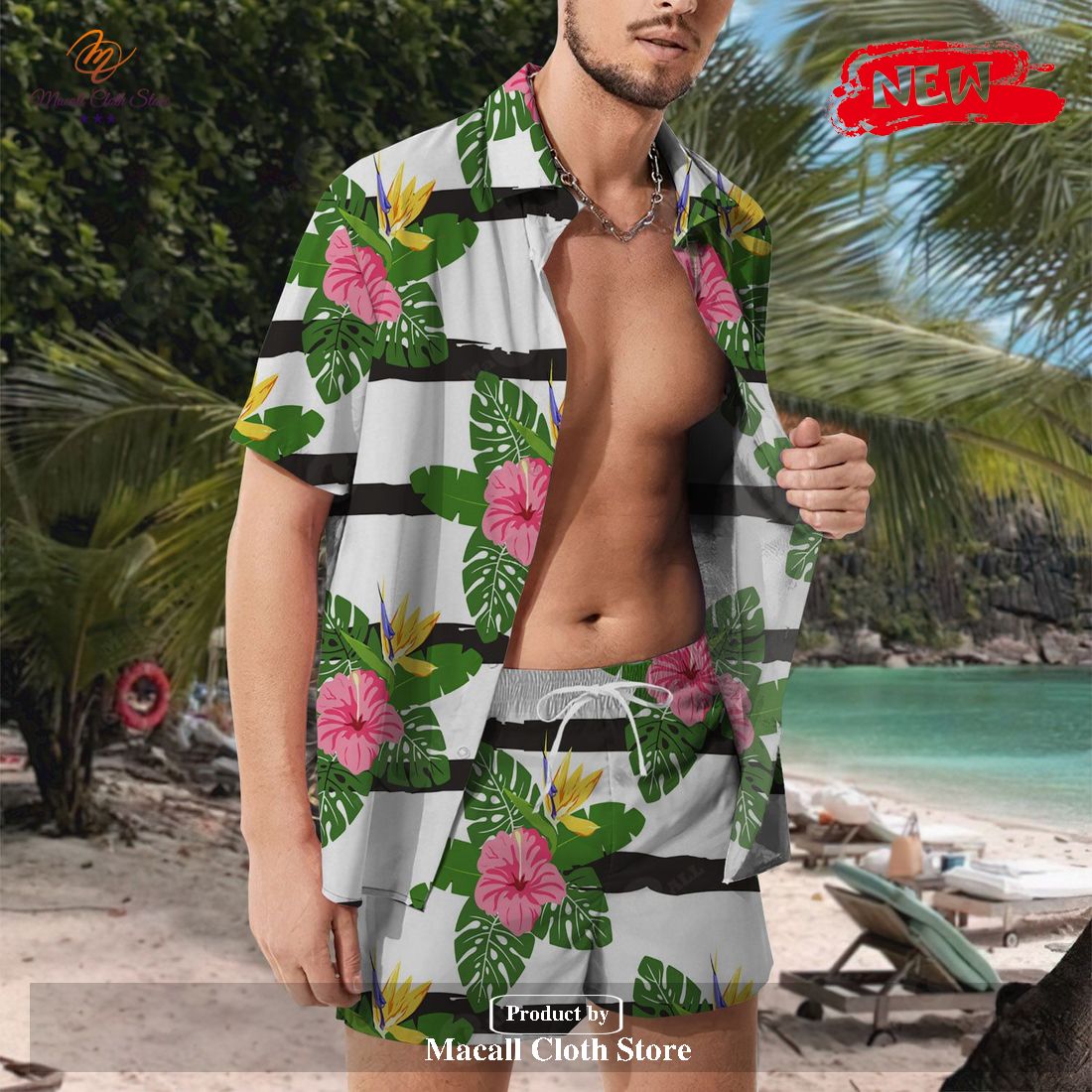 [NEW] Fox Leaves Ramen Noodles Revere Collar Shirt & Shorts Set Tropical Flowers And Leaves Love Gifts for Leaves Hawaiian Shirt and Short