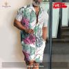 [NEW] Funny Bear Short Sleeve Casual Shirt Bear Revere Collar Shirt & Shorts Set Gifts for Bear Hawaiian Shirt and Short
