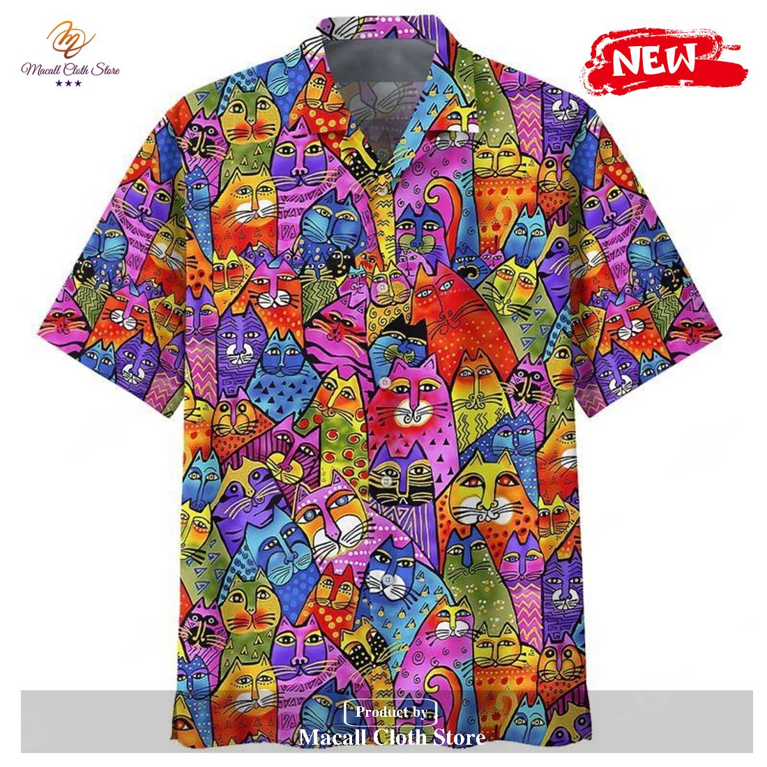 [NEW] Hippie Cat Hot Casual For Men Women Hawaiian Shirt and Short