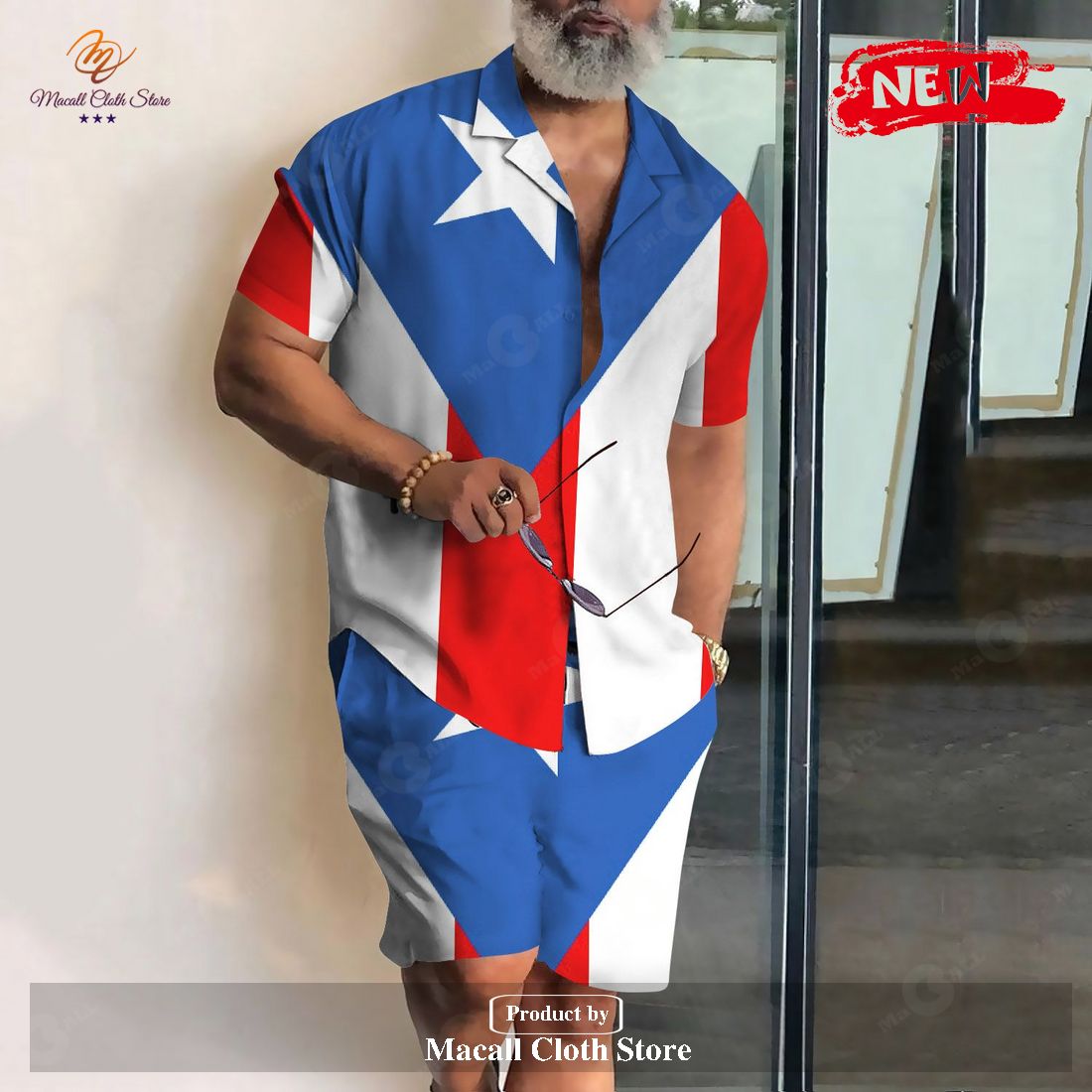 [NEW] Puerto Rico Travel Revere Collar Casual Shirt Puerto Rico Puerto Gifts for Puerto Rico Hawaiian Shirt and Short