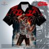 [NEW] ACDC Rock Band Coconut Tree Sunset Button Hawaiian Shirt and Short
