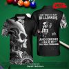 [NEW] HELLO DARKNESS MY OLD FRIEND BLUE GALAXY BLACK VER BILLIARDS FOR MEN POLO SHIRT