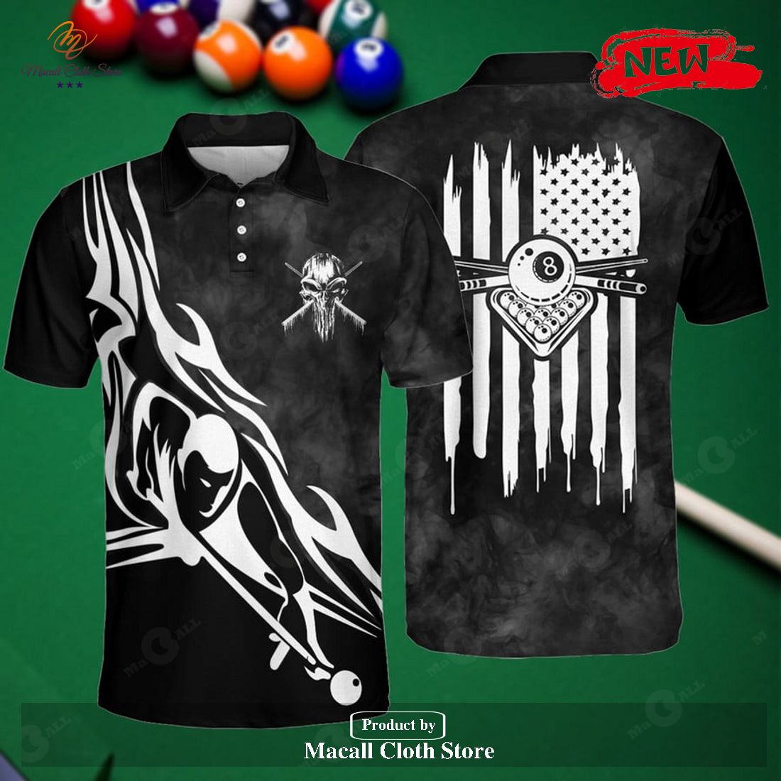 [NEW] IT TAKES A LOT OF BALLS TO SHOOT THE WAY I DO BILLIARDS BLACK FOR MEN POLO SHIRT