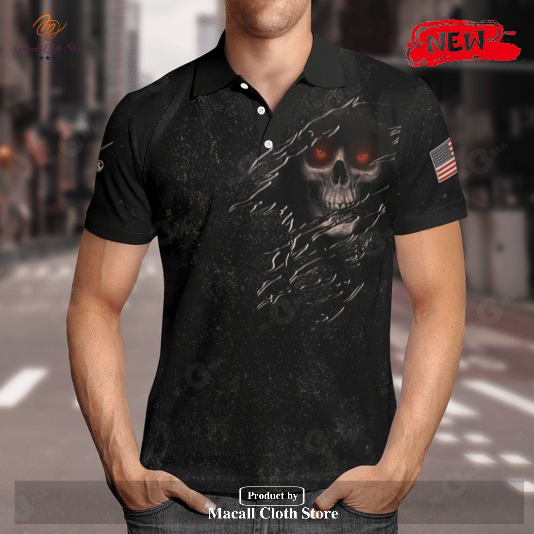 [NEW] NINE BALL SHUT UP AND SHOOT BILLIARDS BLACK DESIGN FOR MEN POLO SHIRT