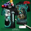 [NEW] PERSONALIZED GREEN SEAMLESS SKULL RIPPED BILLIARDS FOR MEN POLO SHIRT