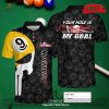 [NEW] PERSONALIZED WORLD’S OKAYEST POOL PLAYER HALF-FACE GRUNGE SKULL BILLIARDS FOR MEN POLO SHIRT