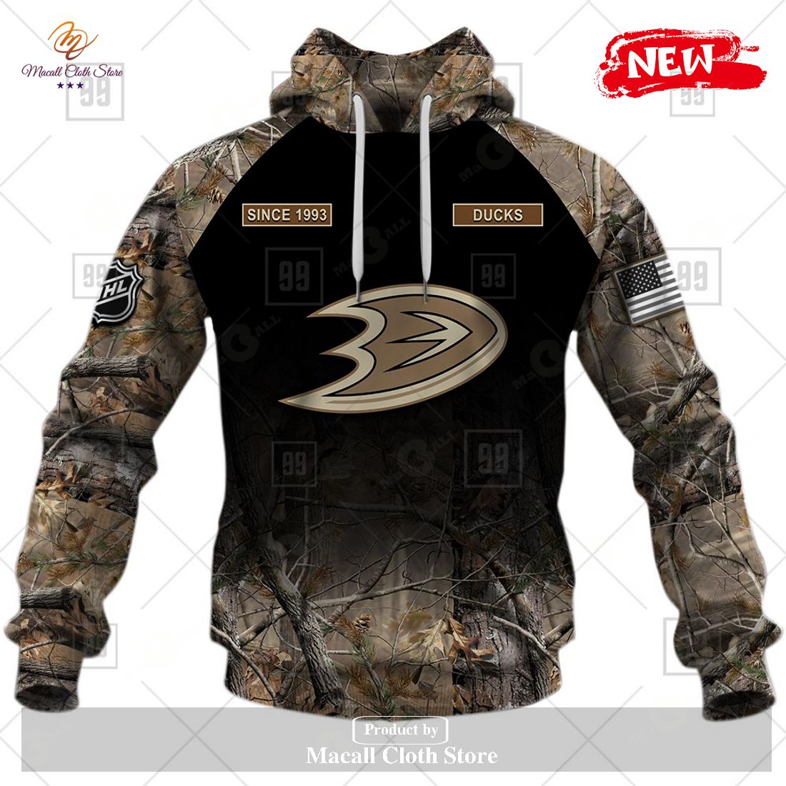 [NEW] Personalized NHL Anaheim Ducks Hunting Camouflage Design Hoodie ...