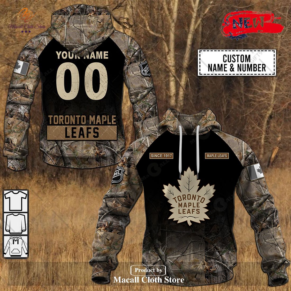 Custom NHL Tampa Bay Lightning Hunting Camouflage Design