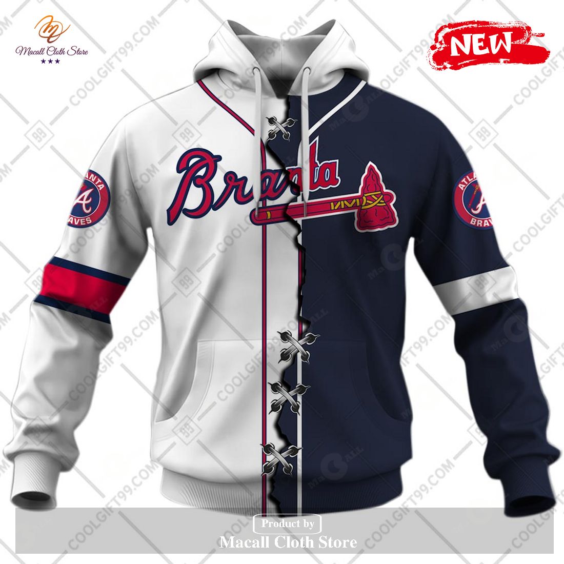 Atlanta Braves Realtree Camo 3D T Shirts Sweatshirt Zip Up Hoodie