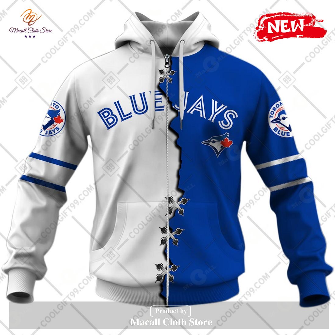 Toronto Blue Jays MLB Camo Team 3D Hoodie, MLB Clothing For Fans