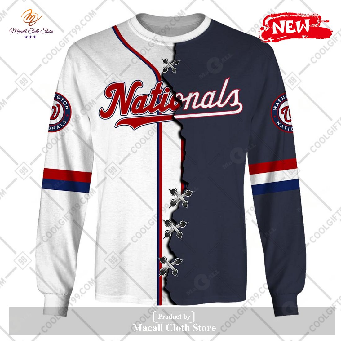 SALE] Personalized MLB Washington Nationals Home Jersey Style Sweater  Hoodie 3D - Beetrendstore Store