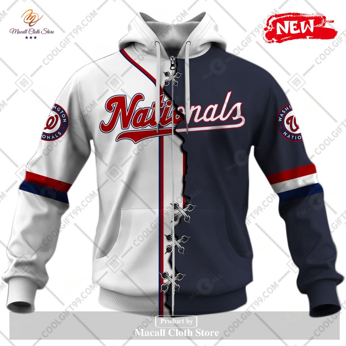 SALE] Personalized MLB Washington Nationals Home Jersey Style Sweater  Hoodie 3D - Beetrendstore Store