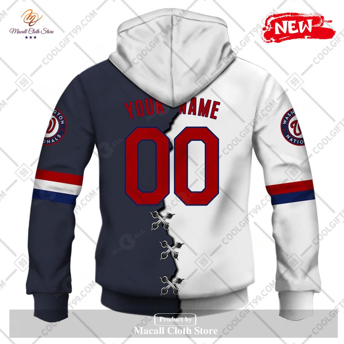 SALE] Personalized MLB Washington Nationals Home Jersey Style Sweater  Hoodie 3D - Beetrendstore Store