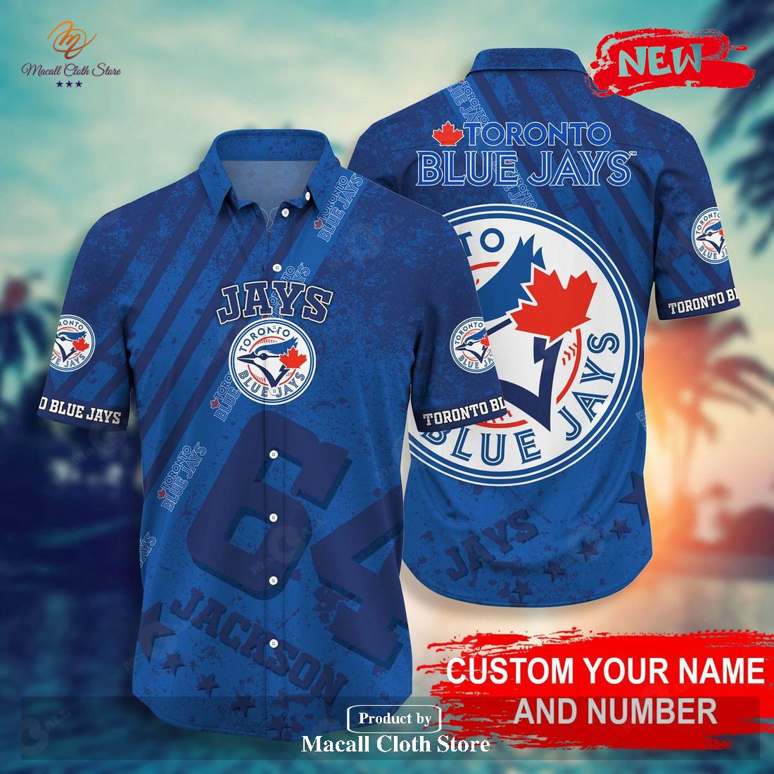 [NEW] Personalized Toronto Blue Jays MLB Hot Sports Summer Hawaiian Shirt and Short