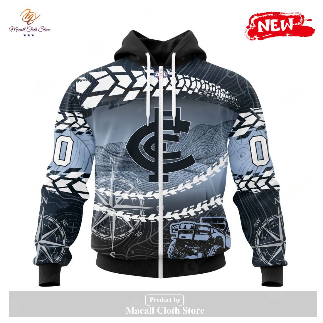 [NEW] Personalized AFL Carlton Football Club Special Off-Road Concept Kits Design Hoodie Sweatshirt 3D