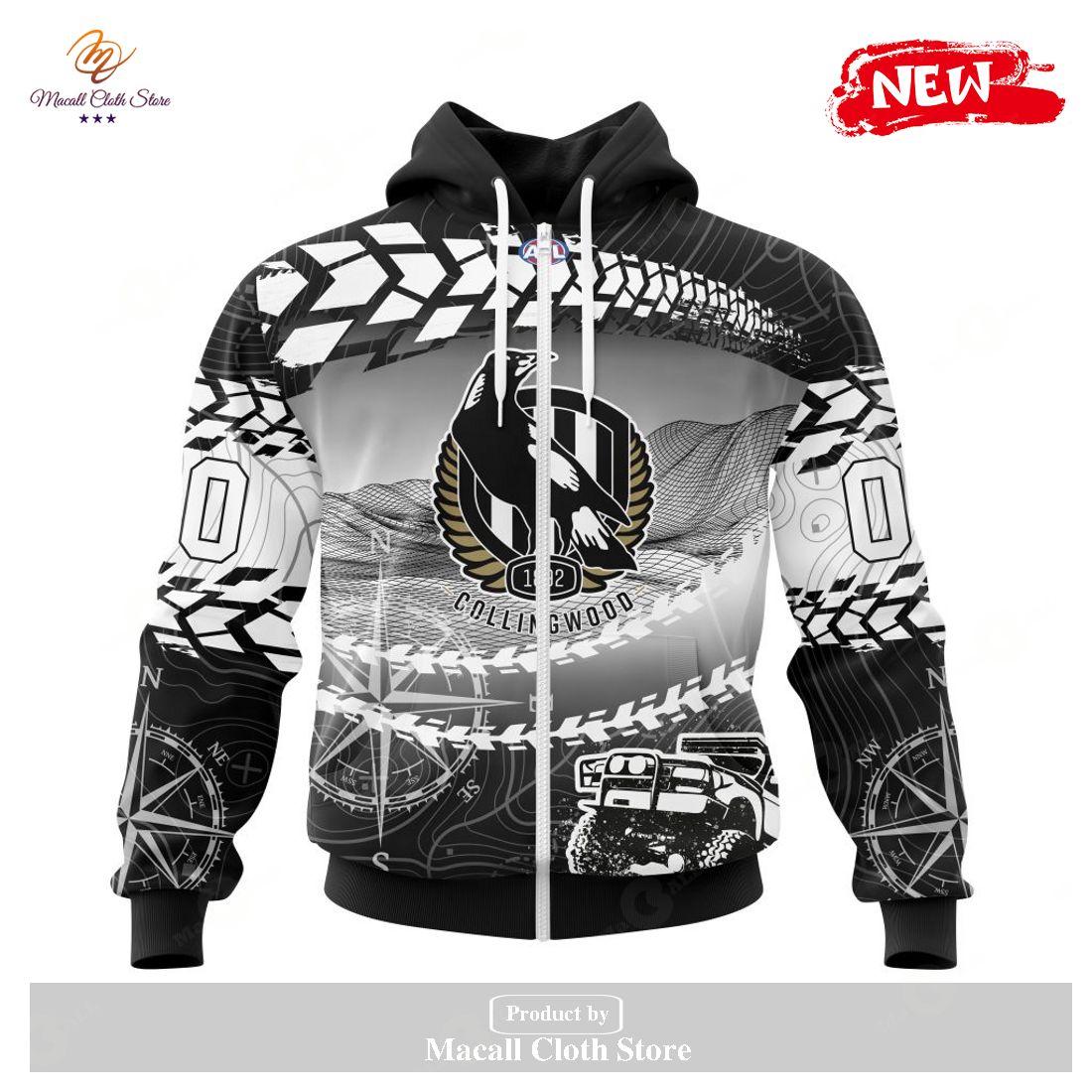 [NEW] Personalized AFL Collingwood Football Club Special Off-Road Concept Kits Design Hoodie Sweatshirt 3D