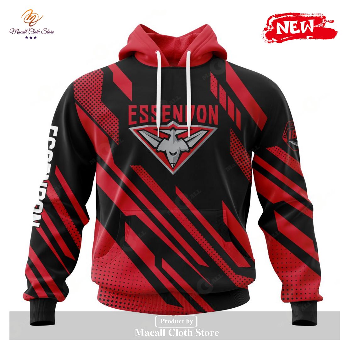 [NEW] Personalized AFL Essendon Football Club Special MotoCross Concept Design Hoodie Sweatshirt 3D
