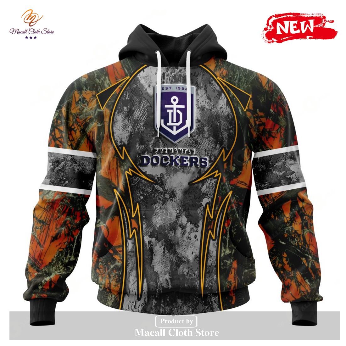 [NEW] Personalized AFL Fremantle Dockers – Specialized Design Wih Camo Concepts For Hungting In Forest Hoodie Sweatshirt 3D