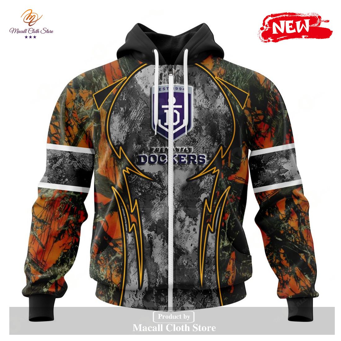 [NEW] Personalized AFL Fremantle Dockers – Specialized Design Wih Camo Concepts For Hungting In Forest Hoodie Sweatshirt 3D