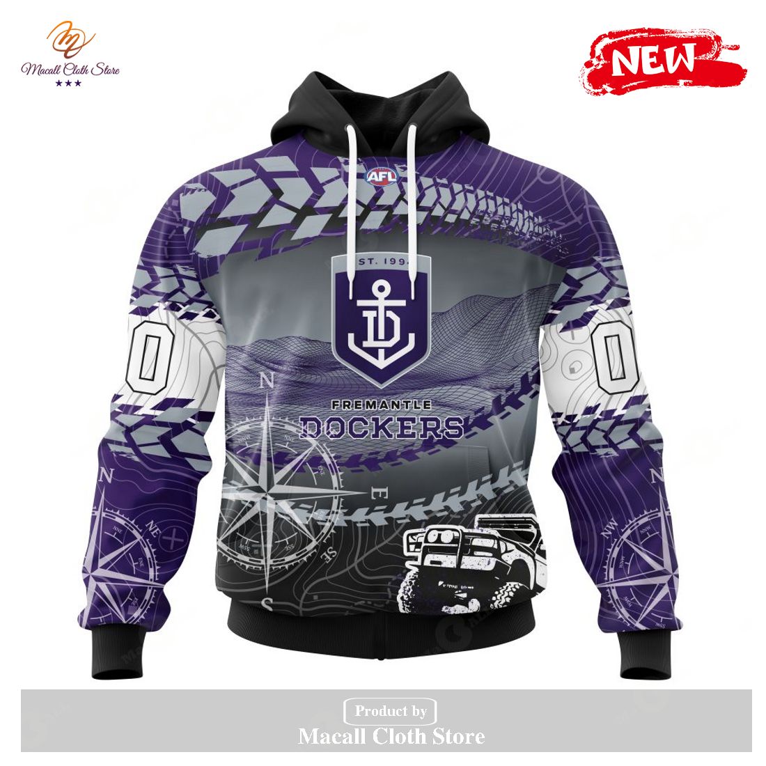 [NEW] Personalized AFL Fremantle Dockers Special Off-Road Concept Kits Design Hoodie Sweatshirt 3D