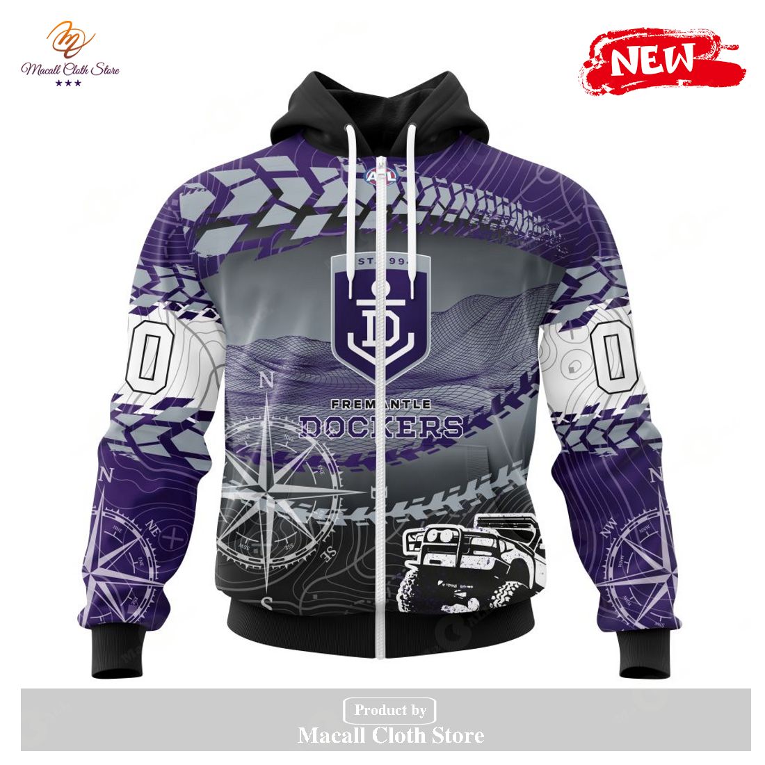 [NEW] Personalized AFL Fremantle Dockers Special Off-Road Concept Kits Design Hoodie Sweatshirt 3D