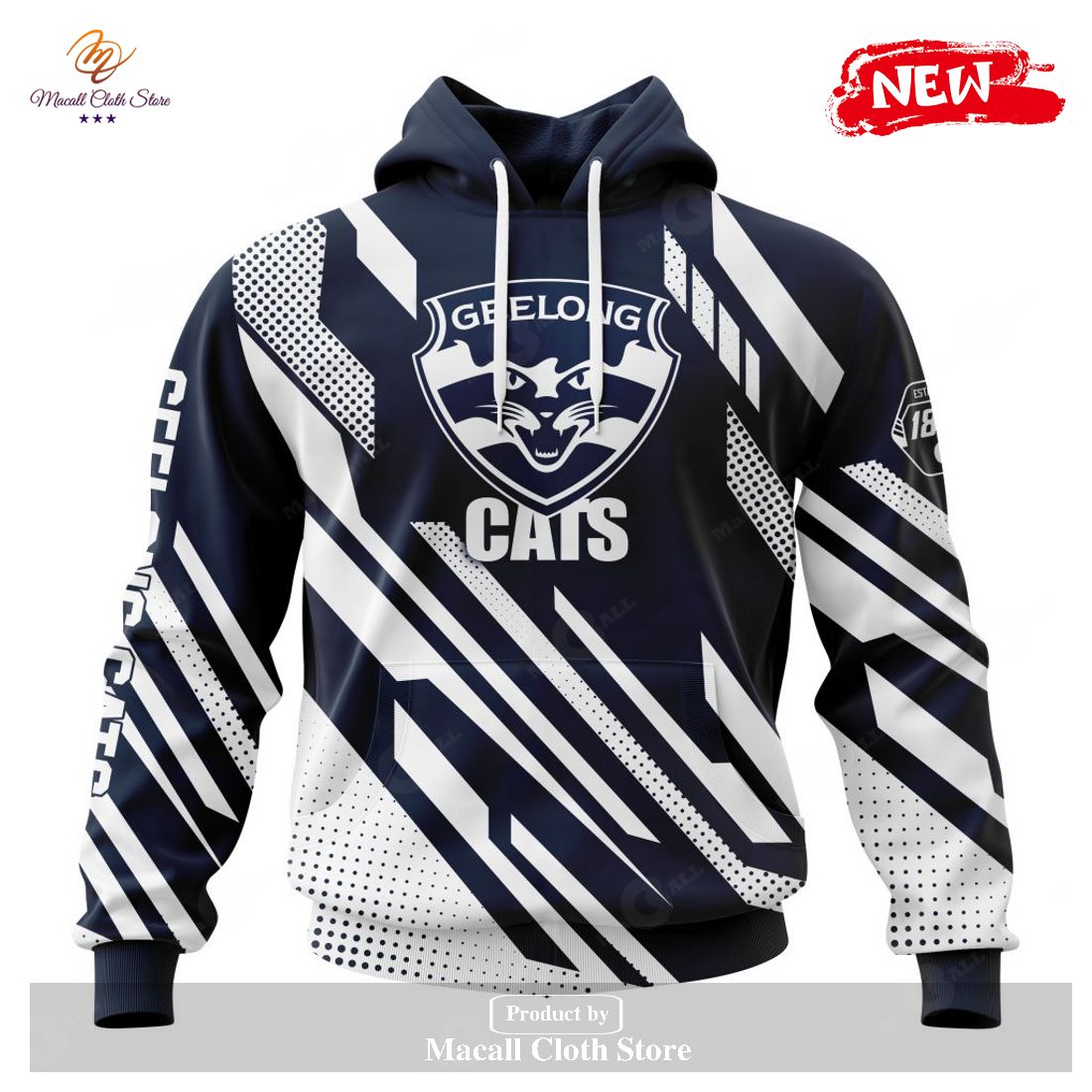 [NEW] Personalized AFL Geelong Cats Special MotoCross Concept Design Hoodie Sweatshirt 3D