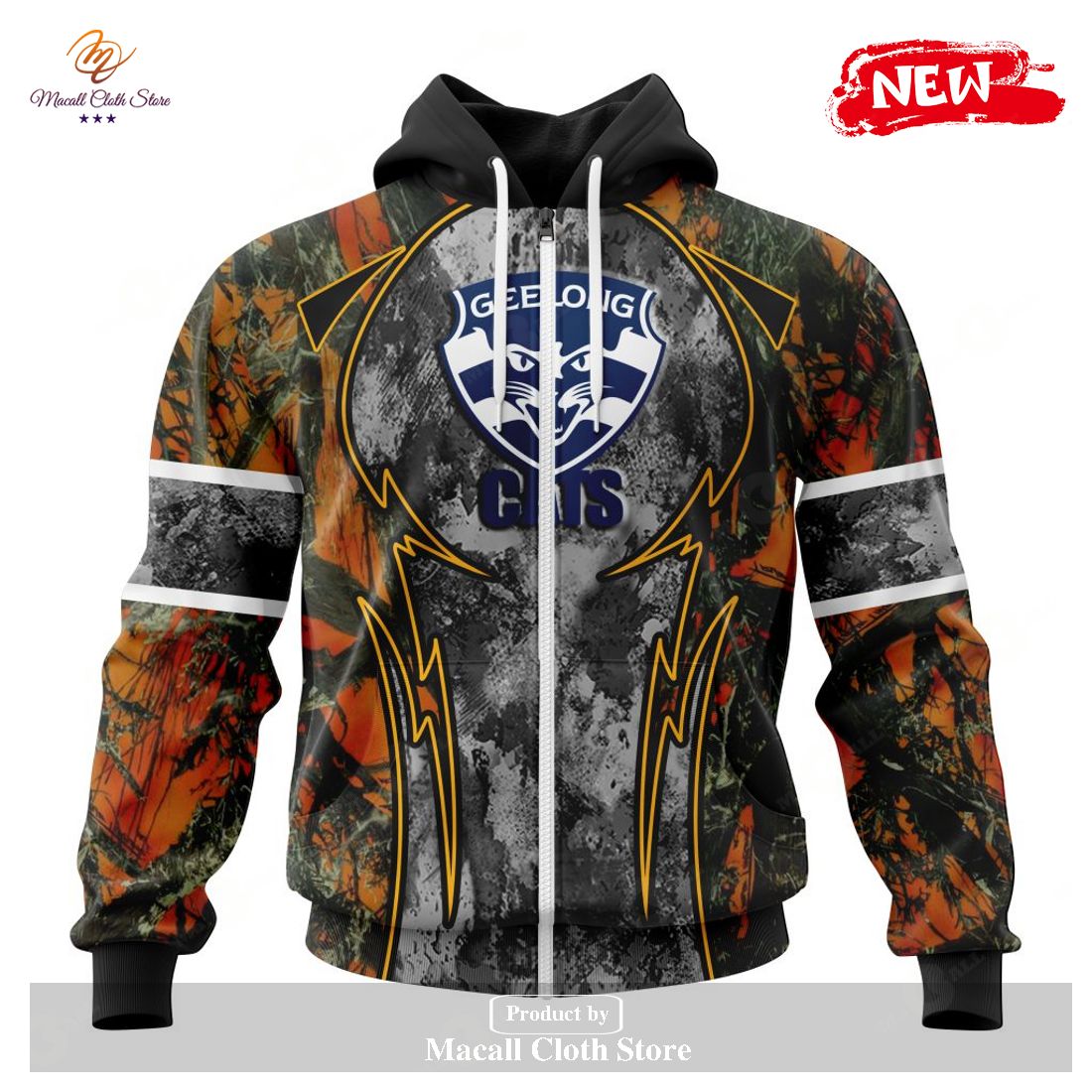 [NEW] Personalized AFL Gold Coast Football Club – Specialized Design Wih Camo Concepts For Hungting In Forest Hoodie Sweatshirt 3D