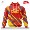 [NEW] Personalized AFL Gold Coast Suns Polynesian Concept Kits Design Hoodie Sweatshirt 3D